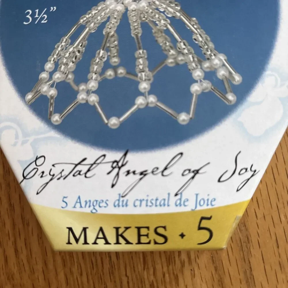 Vtg.CCA Angel sensations Crystal Angel of joy bead kit. New original packaging.￼